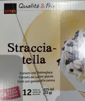 Coni con gelato alla stracciatella