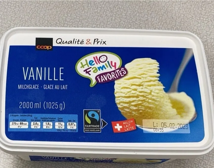 Vanille Glace / Gelato al latte vaniglia