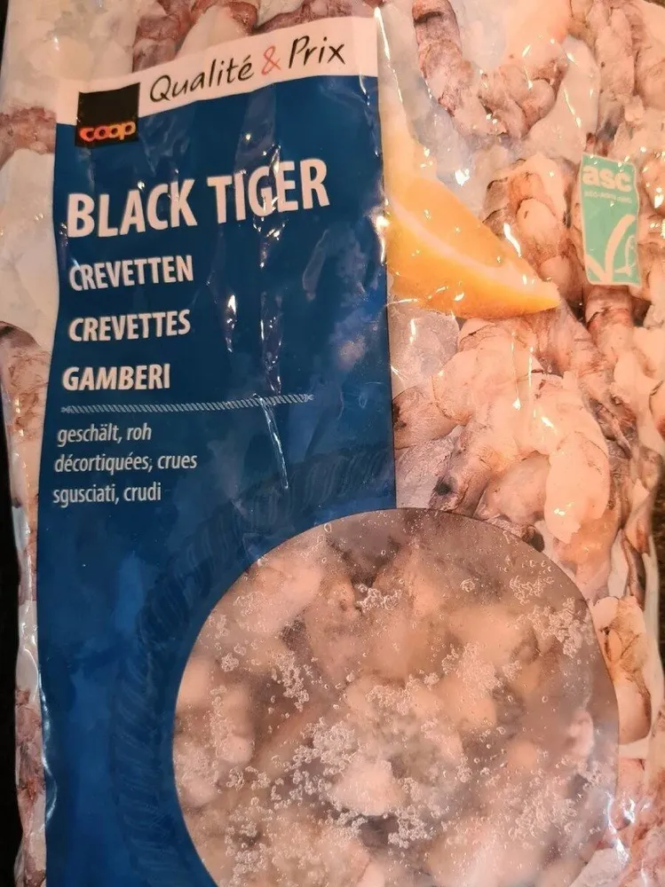 Black Tiger crevettes