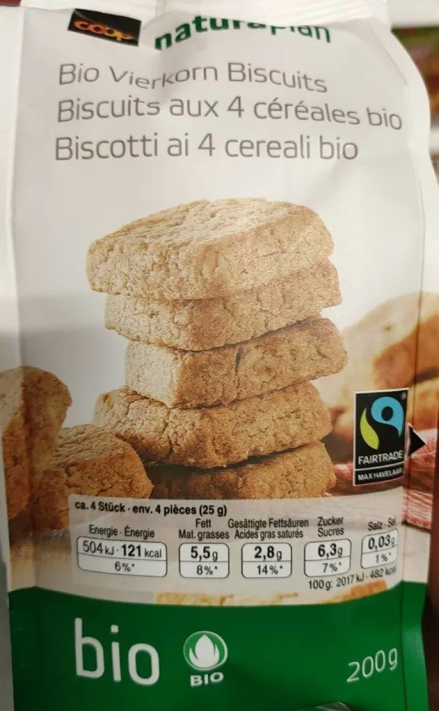 Biscuits aux 4 céréales bio