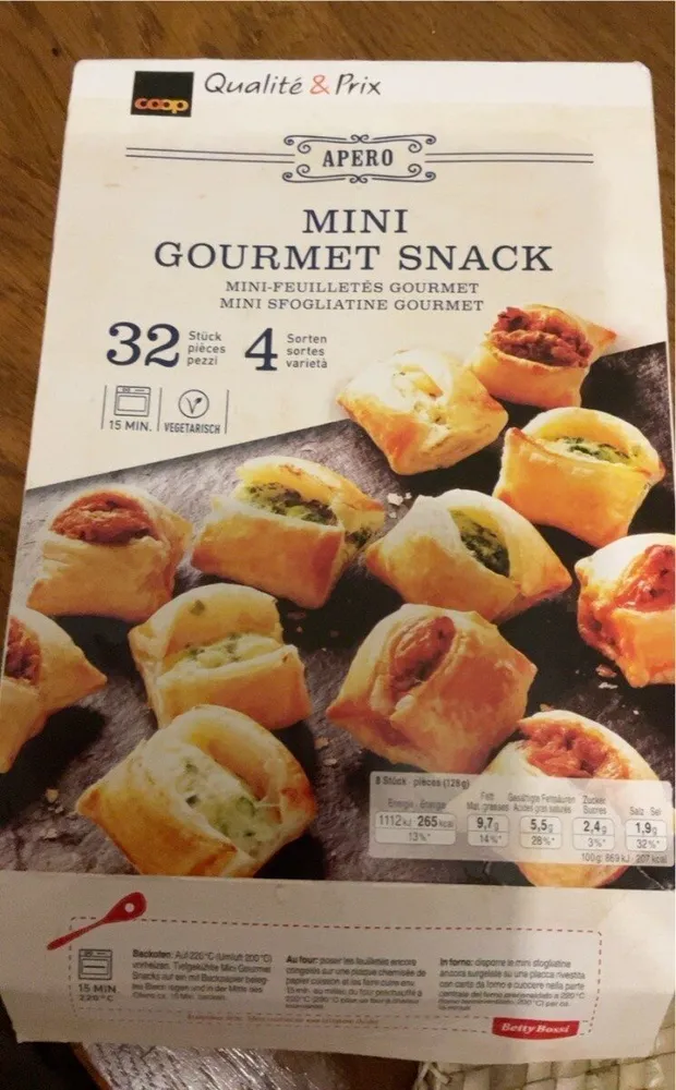 Mini gourmet snack
