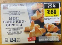 Mini-croissants au jambon