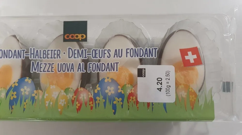 Demi-oeufs au fondant