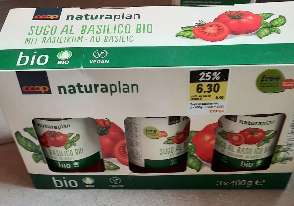 Sugo al basilico bio