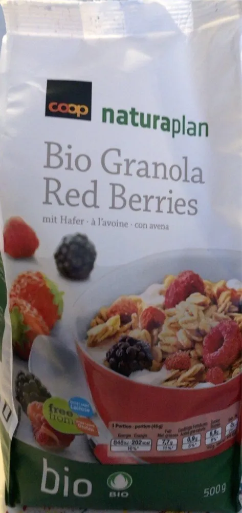 Bio Granola Red Berries à l'avoine
