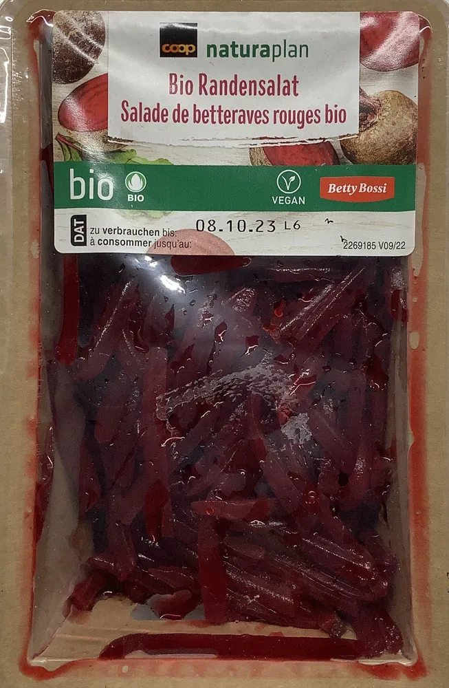 Salade de betteraves rouges bio