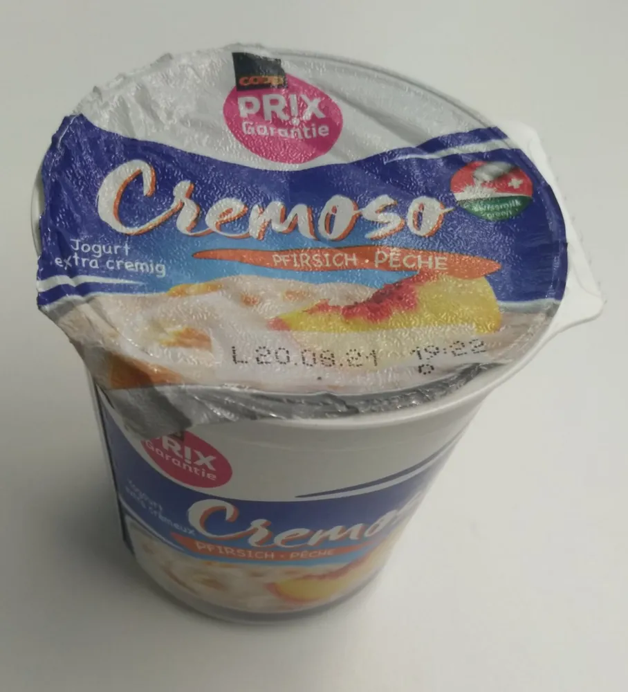 Prix Garantie Joghurt Cremoso Pfirsich