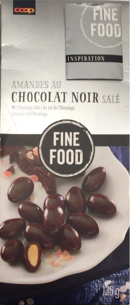 Amandes au Chocolat noir salé