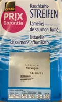 Lamelles décongelée de filet de saumon