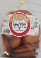 Tuiles pâtissières orangettes