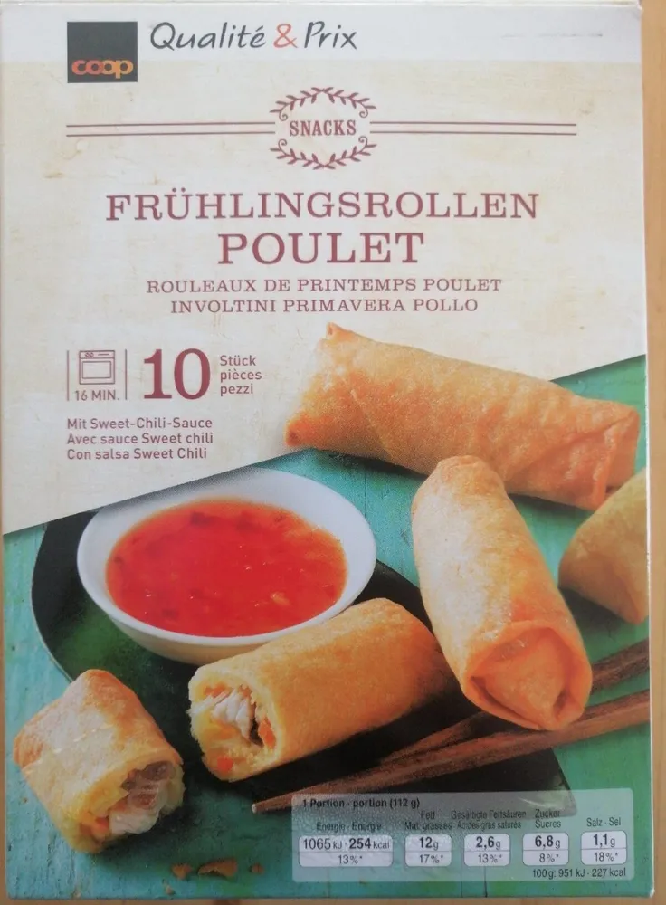 Frühlingsrollen Poulet