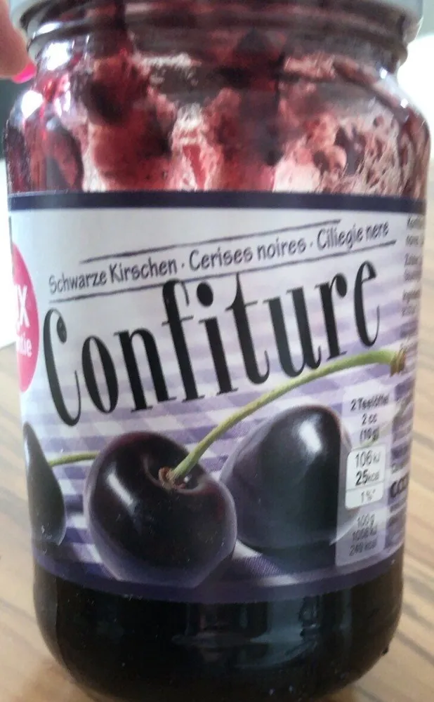 Confiture cerises noirs