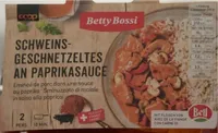 Schweins geschnetzeltes an paprikasauce