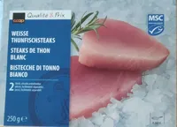 Steaks de thon blanc
