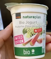 Bio jogurt rhubarbe sureau