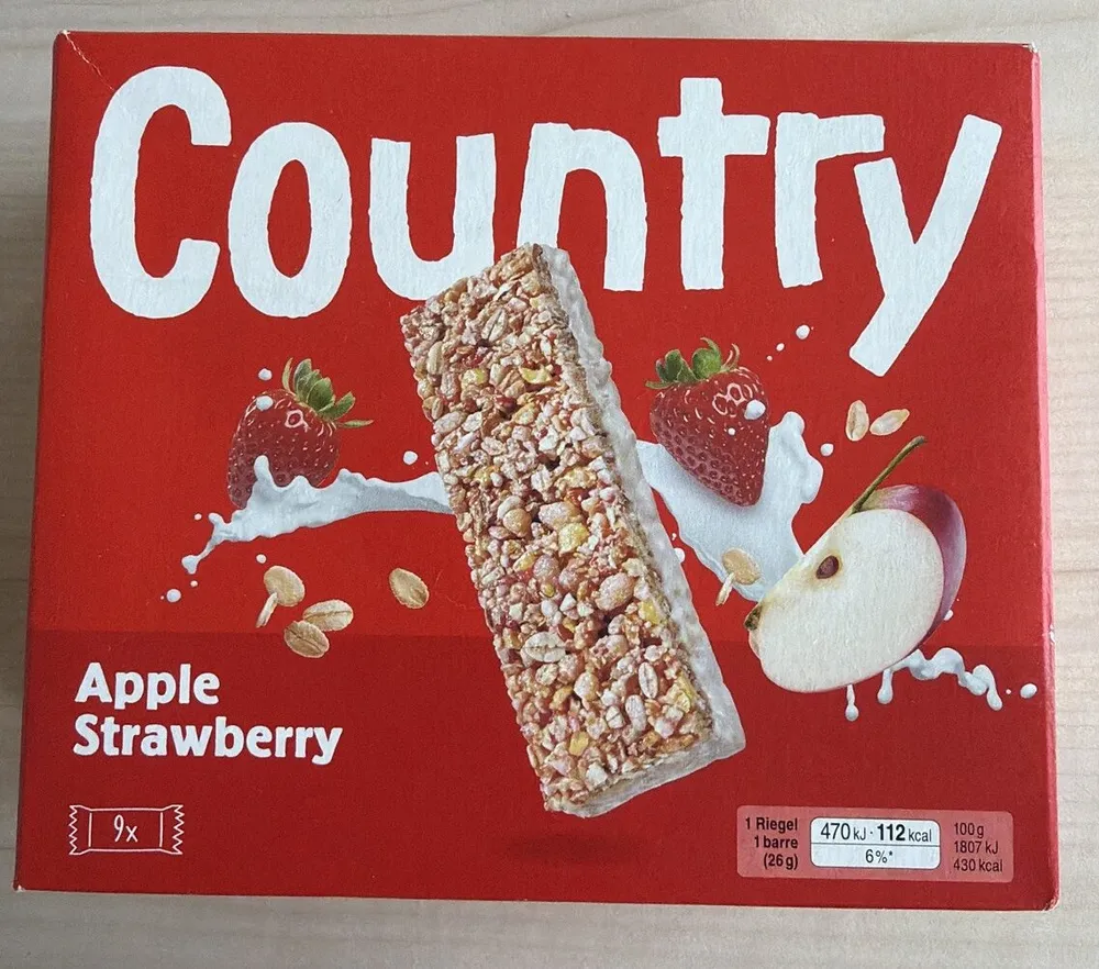 Country soft snack Apple Strawberry