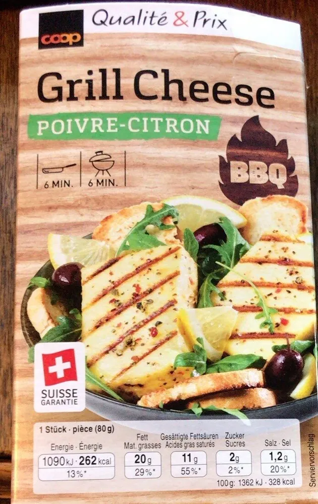 Grill Cheese poivre citron