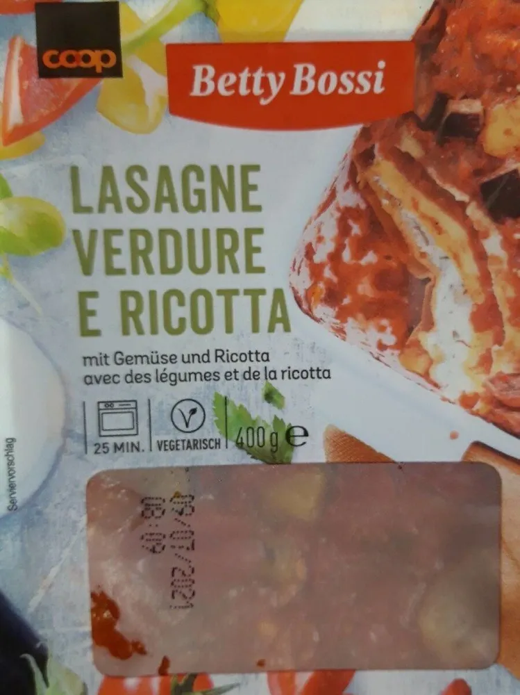 Lasagne verdure e ricotta