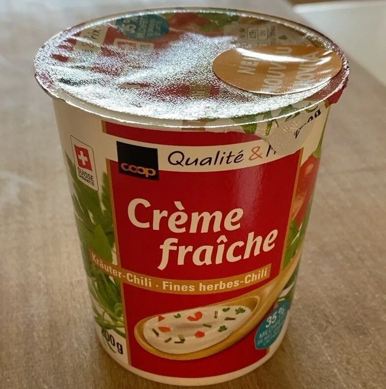 Creme fraiche fines herbes et chili