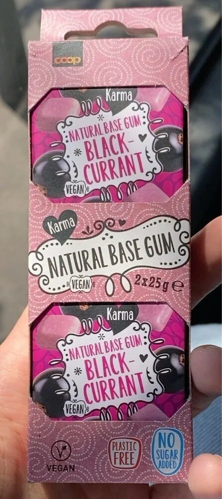 Natural Base Gum Blackcurrant