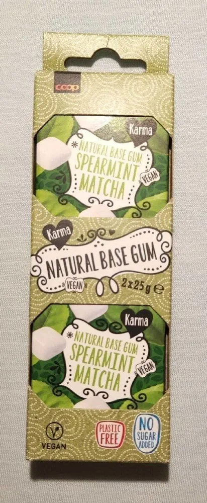 Spearmint Matcha natural base gum
