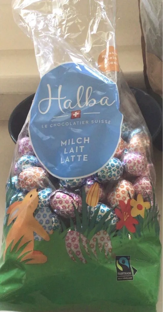 Oeufs en chocolat au lait