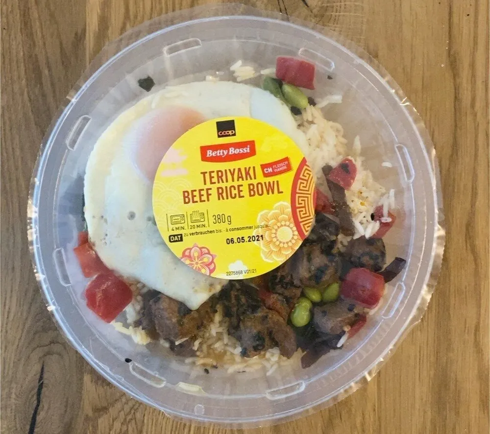 Teriyaki beef rice bowl
