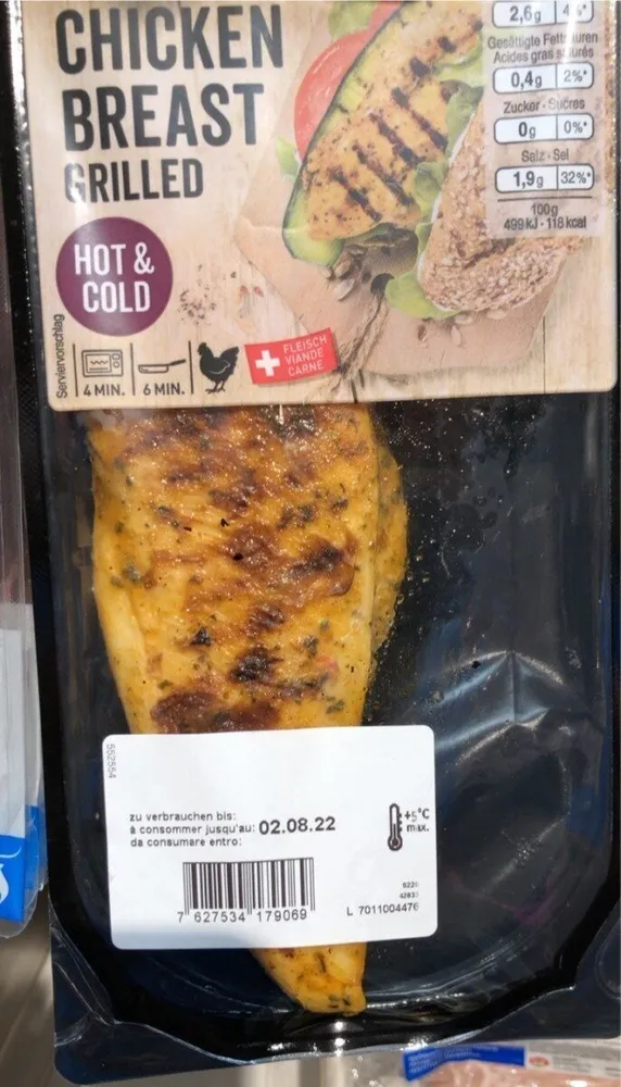 Chicken breast grilled