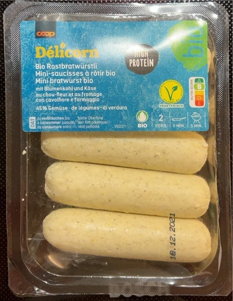 Bio Rostbratwüstli = Mini-saucisses à rôtir bio