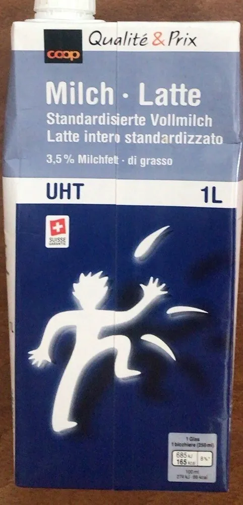 Milch • Latte 3,5 % Milchfett • di grasso
