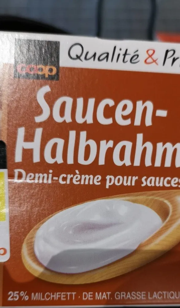 Demi crème pour sauce
