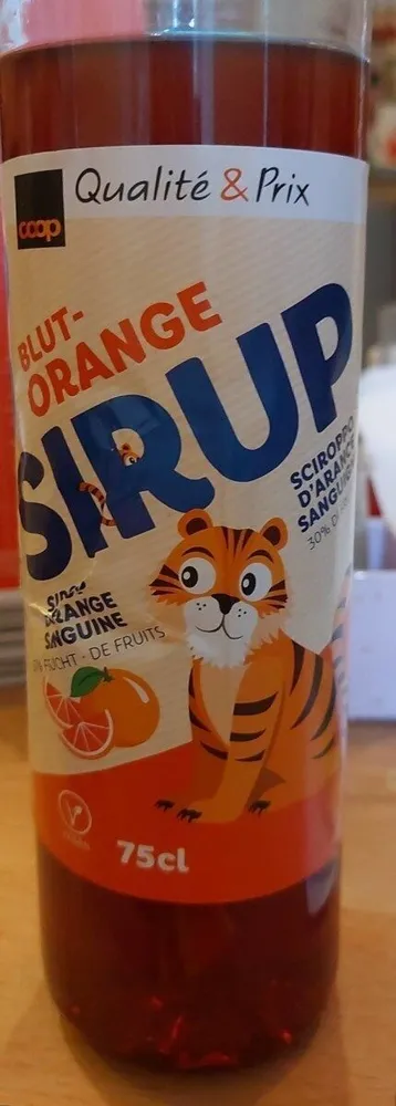 Sirop orange sanguine