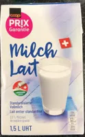 Lait entier standardisé