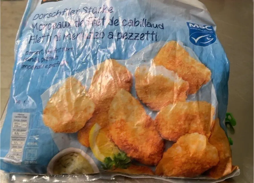 Filetti di merluzzo a pezzetti
