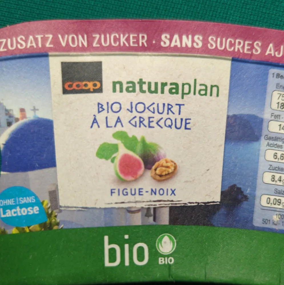 Bio Jogurt à la grecque figue-noix
