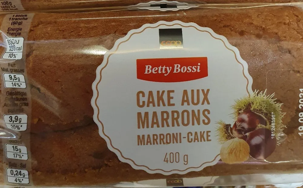 Cake aux marrons