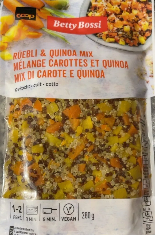 Mélange carottes et quinoa