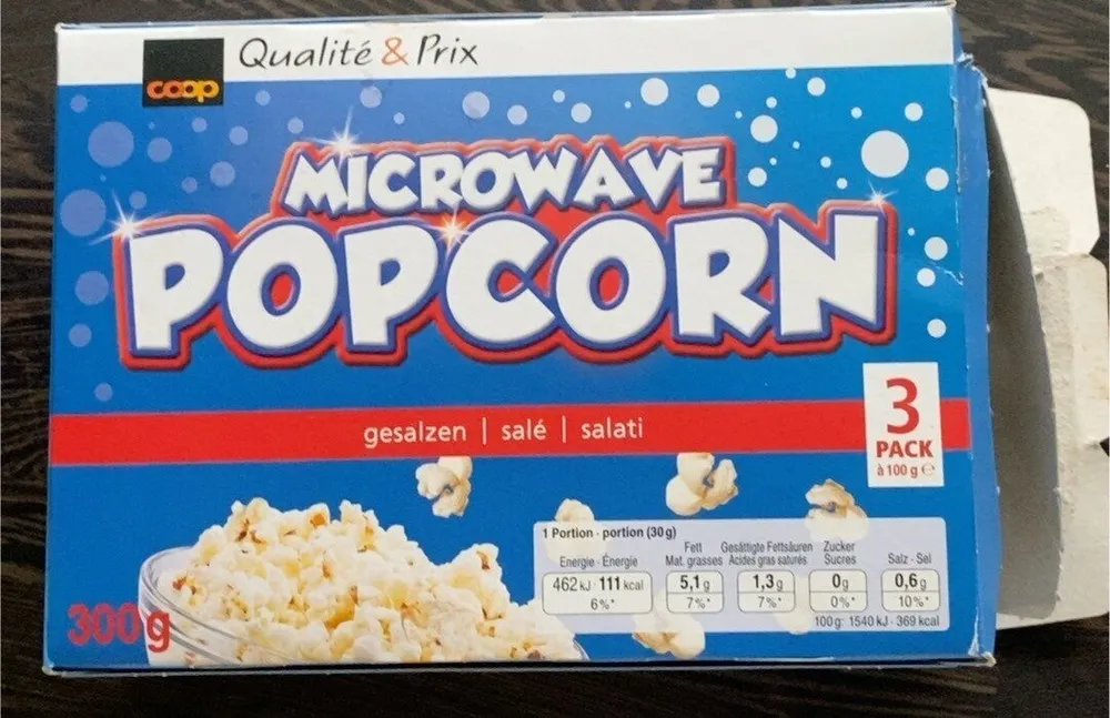 microwave popcorn