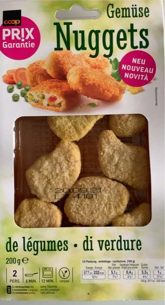 Nuggets de légumes