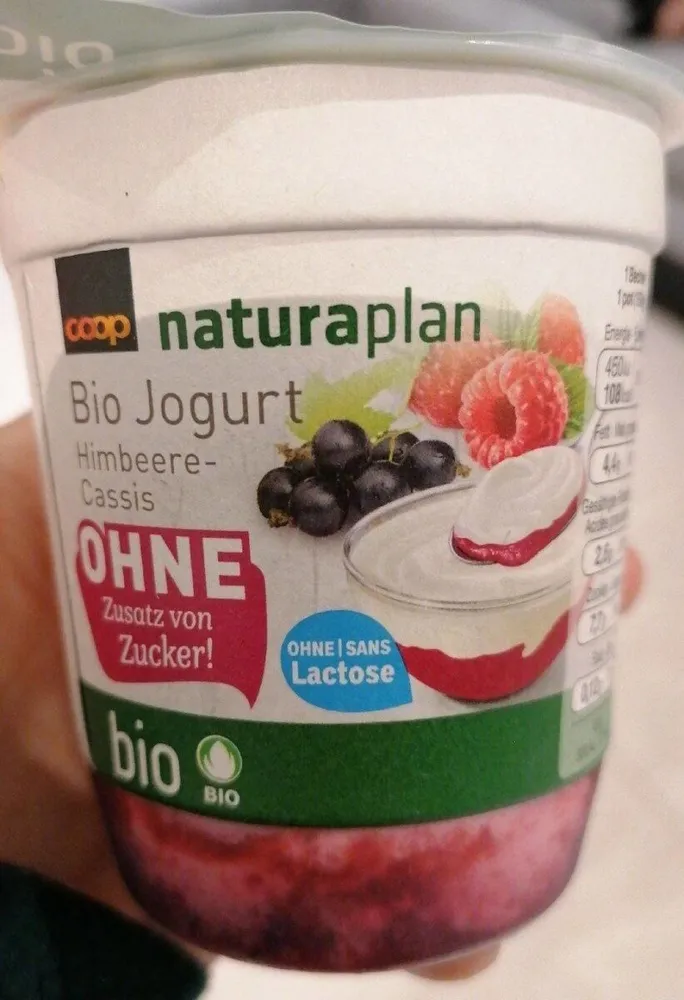 Yoghourt framboise-cassis