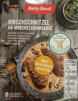 Escalope de cerf sauce à la crème et aux morilles