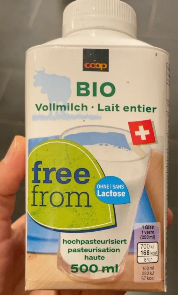 Lait bio sans lactose