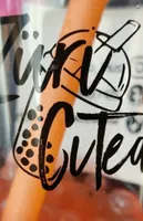 Bubble tea lychee strawberry boba