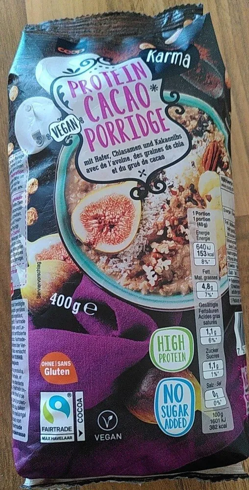 Protein cacao porridge