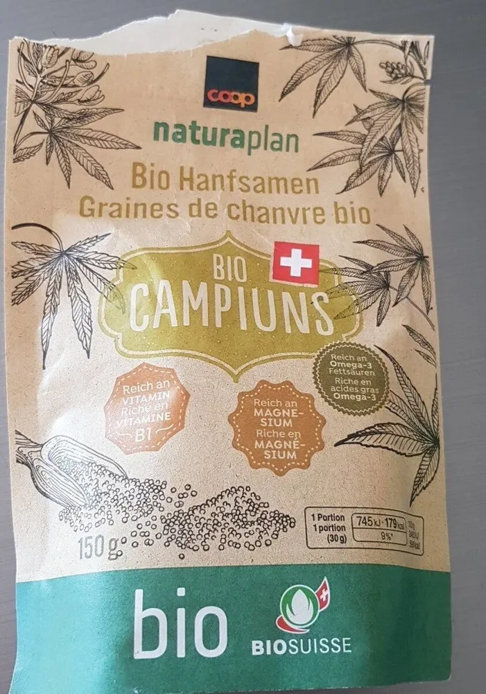 Graines de chanvre bio