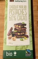 Chocolat noir - pistaches