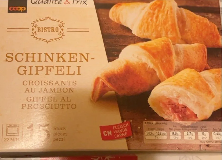 croissants au jambon