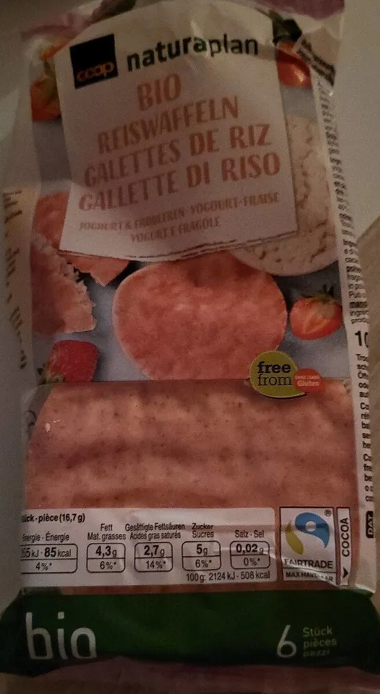 Gallette di riso fragola e yogurt