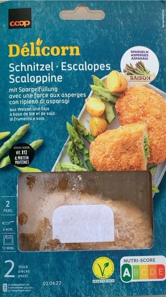Schnitzel mit Spargelfüllung