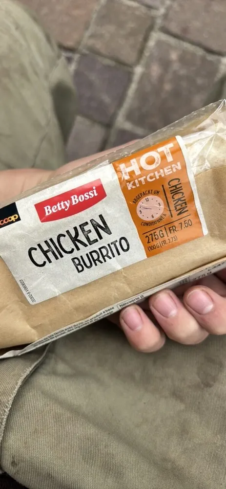 Chicken burrito